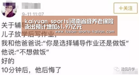 kaiyuan sports|河南省级养老保险支出预计增加61.97亿元(图2) kaiyuan sports